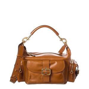 Chloé Medium Double Carry Leather Shoulder Bag, Brown